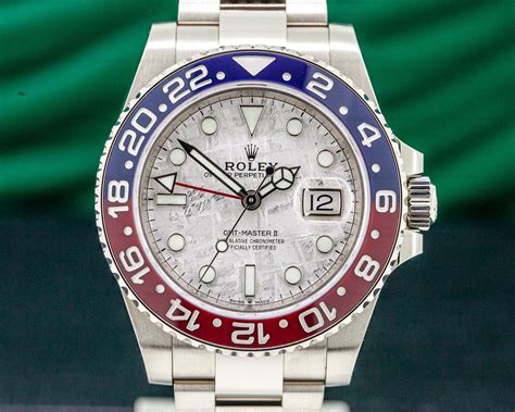 rolex gmt master ii pepsi white gold price|Rolex Pepsi bezel for sale.